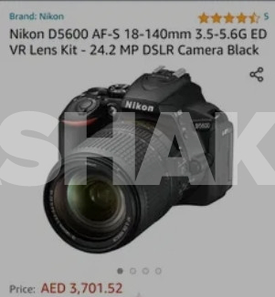 Brand New Nikon D5600 with 18-140 lens