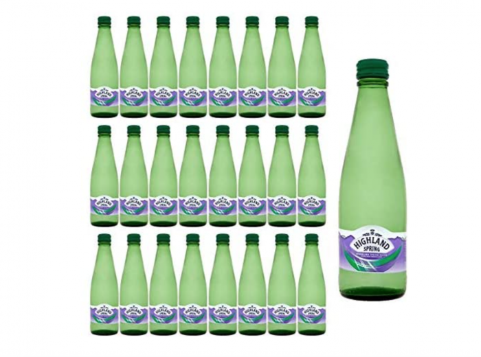Highland Spring Sparkling Water Glass - 330 Ml (Pack Of 24) 1 Image